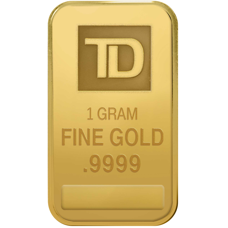 Image pour Lingot d’or TD de 1 g à partir de Métaux précieux TD